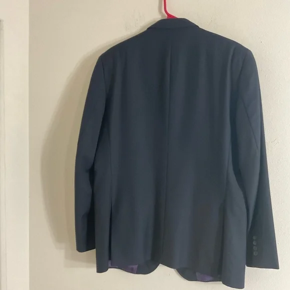 Ted Baker London Endurance Blazer Wool Signature Purple Paisley Lining Size 42R - Picture 3 of 12